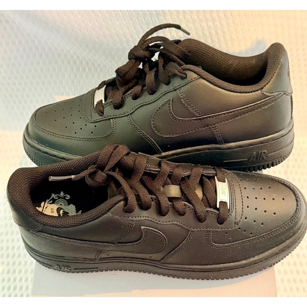 Nike Air Force 1 LE GS FV5951-001 Triple Black Size 5Y/6.5W NWT Box